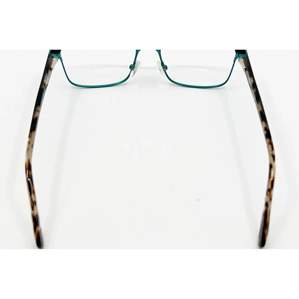 Phoebe Eyeglasses Women Teal Blue Rhinestone Accents 52-16-135